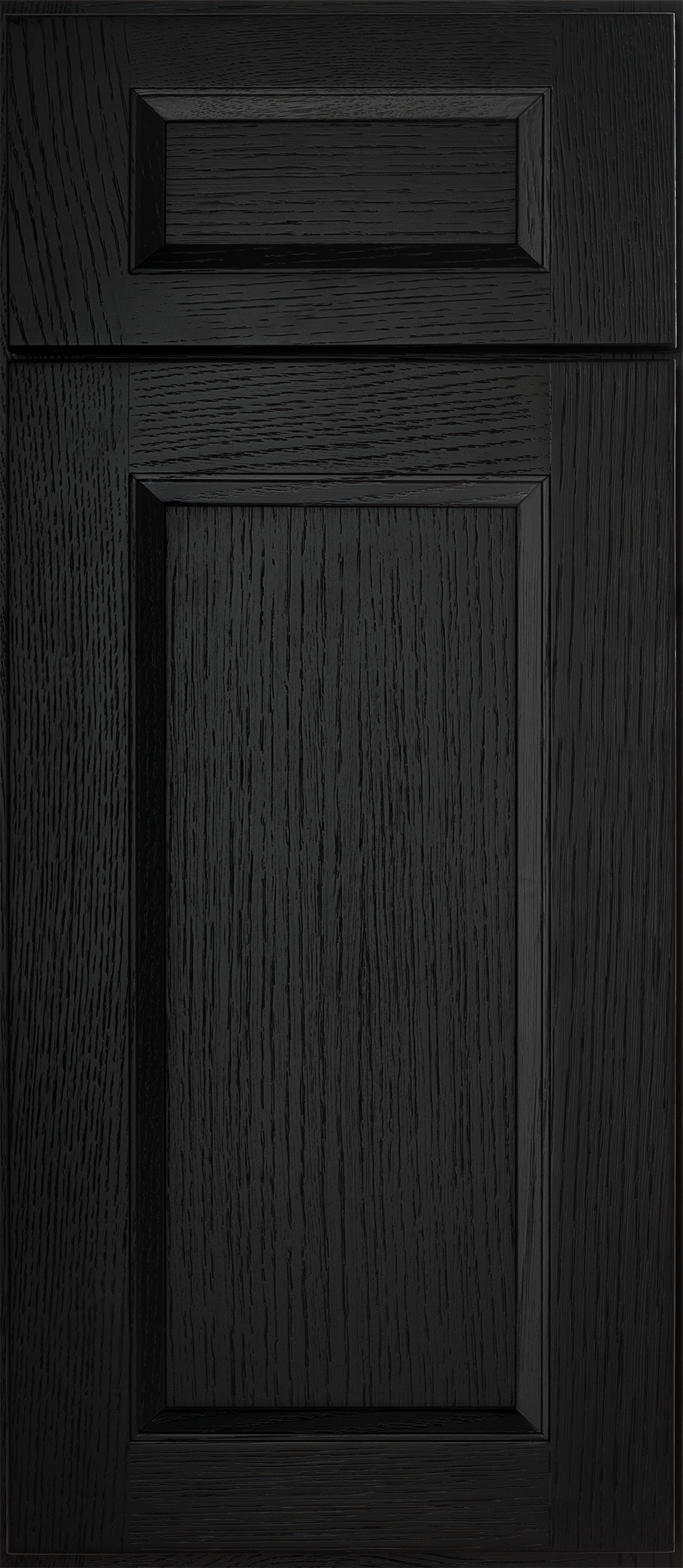 Obsidian Oak cabinet — dark dramatic luxury finish